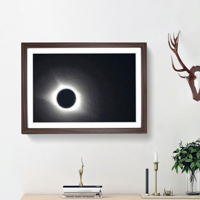 Total Eclipse of the Moon - Picture Frame Painting Print East Urban Home Size: 48cm H x 65cm W x 2cm D, Frame Option: Walnut Framed on Productcaster.