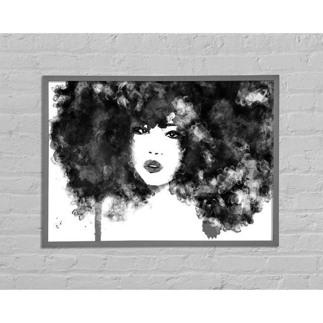 Black Big Hair - Druck Rosalind Wheeler Größe: 29,7 cm H x 42 cm B x 2 cm T on Productcaster.