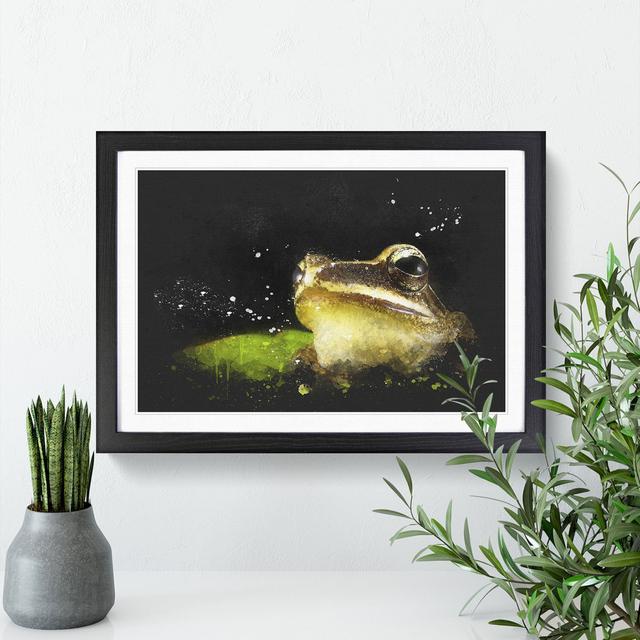 Frog Vol.2 - Picture Frame Graphic Art East Urban Home Frame Option: Black, Size: 36cm H x 48cm W x 2cm D on Productcaster.