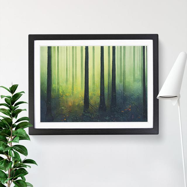 Pretty Watercolour Forest Vol.1 - Picture Frame Graphic Art Alpen Home Frame Colour: Black Framed, Size: 25cm H x 34cm W x 2cm D on Productcaster.