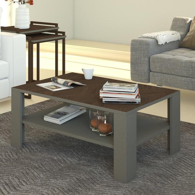 Addiline 90cm Wide Coffee Table with Storage Borough Wharf on Productcaster.