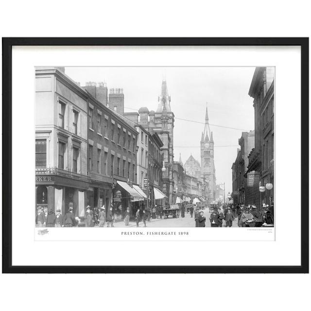 'Preston, Fishergate 1898' - Picture Frame Photograph Print on Paper The Francis Frith Collection Size: 40cm H x 50cm W x 2.3cm D on Productcaster.