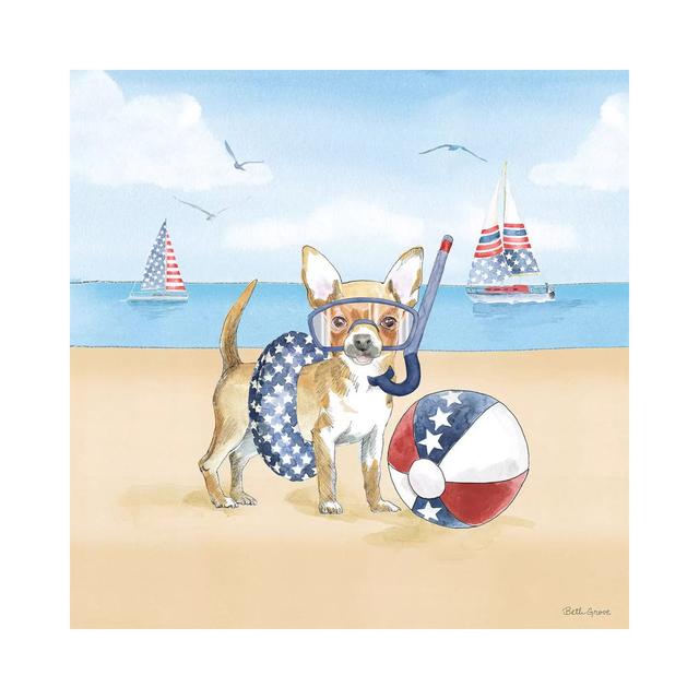 Summer Paws Patriotic II Maturi Size: 93.98cm H x 93.98cm W x 3.81cm D on Productcaster.