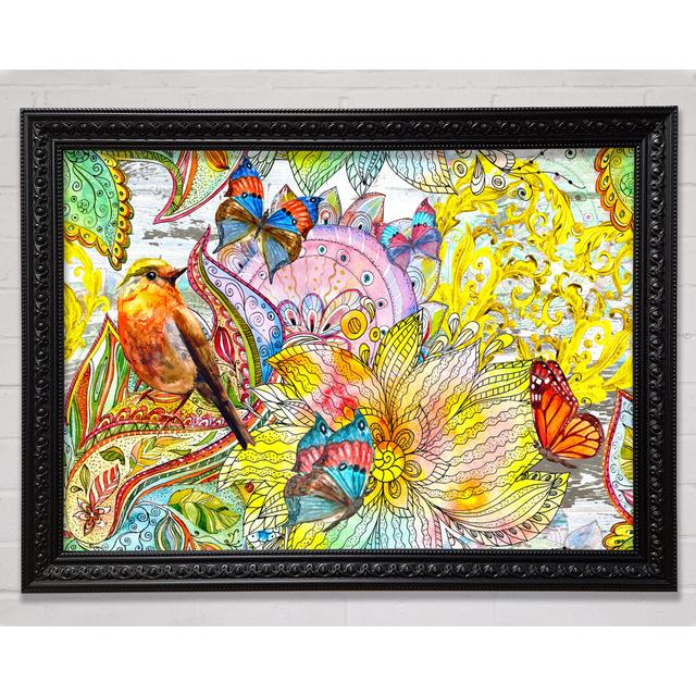 Beautiful Patterns Of India Butterflies - Single Picture Frame Art Prints Bright Star Size: 29.7cm H x 42cm W on Productcaster.