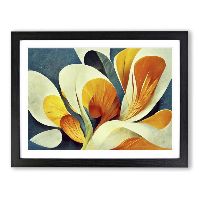 Artistic Flowers Abstract Vol.4 - Picture Frame Graphic Art Marlow Home Co. Frame Colour: Black Framed, Size: 25cm H x 34cm W x 2cm D on Productcaster.