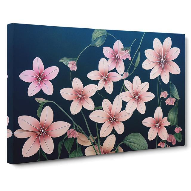 Heavenly Flowers - Wrapped Canvas Graphic Art ClassicLiving Size: 50cm H x 76cm W x 3cm D on Productcaster.