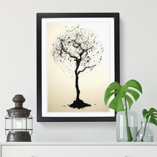 Pear Tree Shadow Vol.4 - Single Picture Frame Print Marlow Home Co. Frame Option: Black, Size: 34cm H x 25cm W x 2cm D on Productcaster.