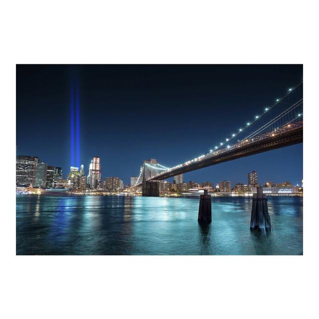 Lights of the World Trade Centers Semi-Gloss Wallpaper Roll East Urban Home Materialqualität: Standard (110g/m²), Size: 4.32m x 290cm on Productcaster.