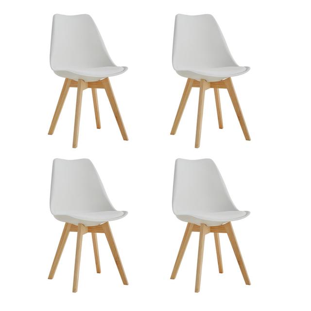 Polsterstuhl-Set Chelsea mit Kunstleder (Set of 4) Norden Home on Productcaster.