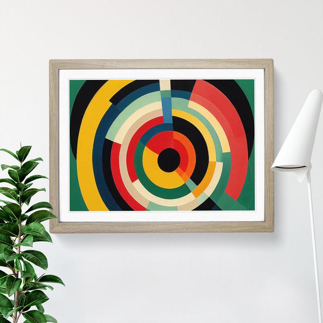 Astonishing Modern Abstract Art - Single Picture Frame Print George Oliver Frame Colour: Oak Framed, Size: 25cm H x 34cm W x 2cm D on Productcaster.