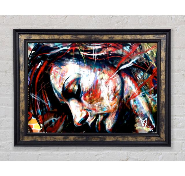 Red Woman - Single Picture Frame Art Prints Bright Star Size: 21cm H x 42cm W on Productcaster.