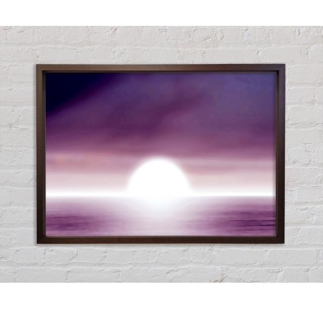 Abstact Sun Lilac Framed Print Highland Dunes Size: 84.1cm H x 118.9cm W x 3.3cm D on Productcaster.