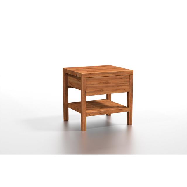 LONZO Ash Bedside Table Union Rustic Colour: Oak Brown on Productcaster.