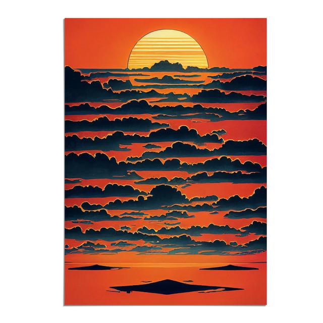 Unusual Sunset View George Oliver Format: Paper, Size: 59.4cm H x 42cm W x 3cm D, Matte Colour: No Matte on Productcaster.