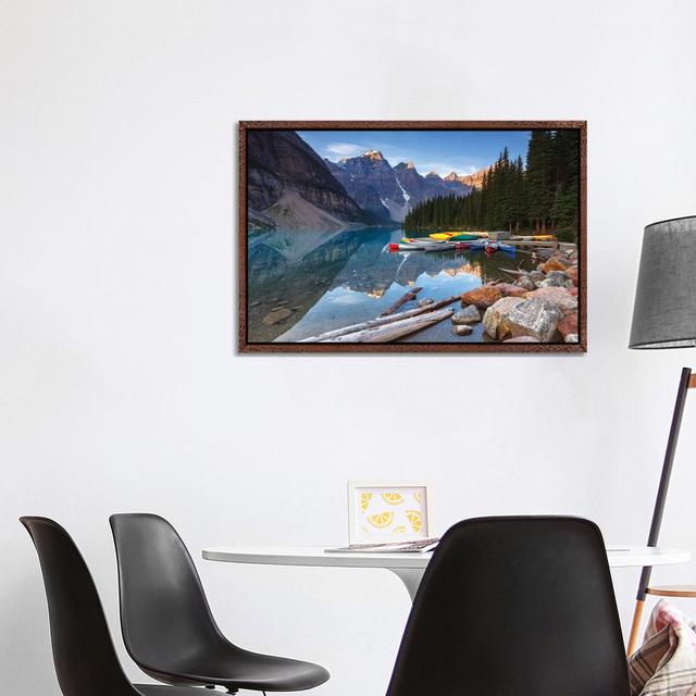 Valley Of The Ten Peaks, Banff National Park, Canada by Sergio Lanza - Gallery-Wrapped Canvas Giclée on Canvas Longshore Tides Format: Classic Wood Fr on Productcaster.