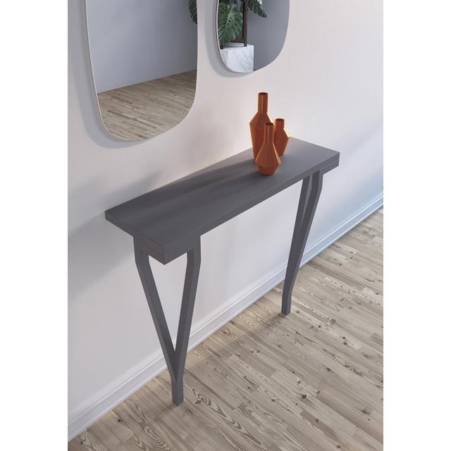 Fuchs 90cm Console Table Latitude Run Colour: Grey on Productcaster.