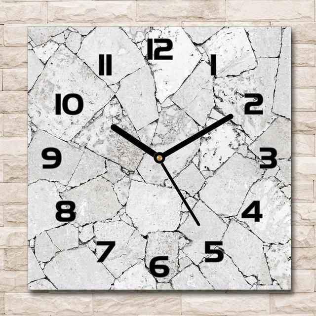 A Stone Wall Silent Wall Clock East Urban Home Colour: Black/Grey on Productcaster.