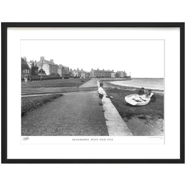 'Beaumaris, West End 1933' - Picture Frame Photograph Print on Paper The Francis Frith Collection Size: 40cm H x 50cm W x 2.3cm D on Productcaster.