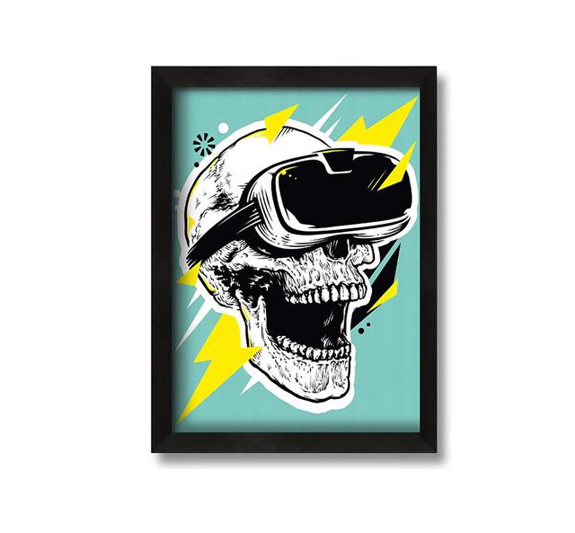 Gerahmtes Leinwandbild Video Game Shocked Skull Happy Larry Größe: 60 cm H x 42 cm B x 10 cm T on Productcaster.