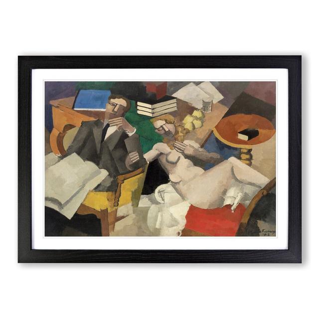 Married Life by Roger De La Fresnaye - Picture Frame Painting East Urban Home Frame Option: Black Framed, Size: 27cm H x 36cm W x 2cm D on Productcaster.