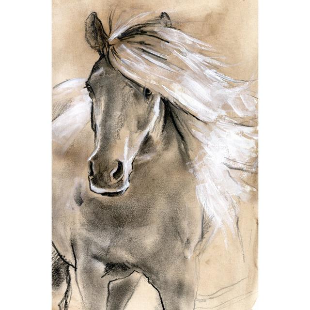 Sketched Horse I by Jennifer Paxton Parker - Wrapped Canvas Painting Rosalind Wheeler Size: 122cm H x 81cm W x 3.8cm D on Productcaster.