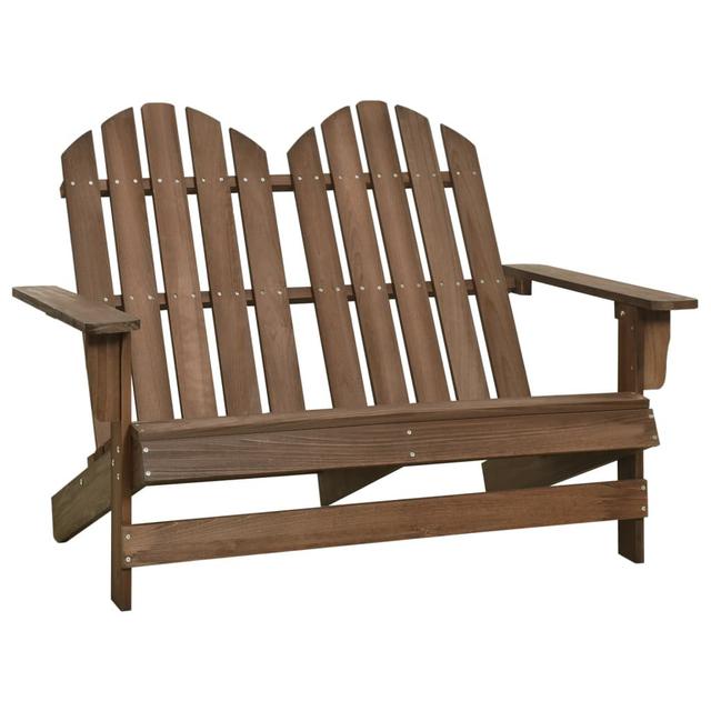 Courtright Solid Wood Love Seat House of Hampton Colour: Brown on Productcaster.