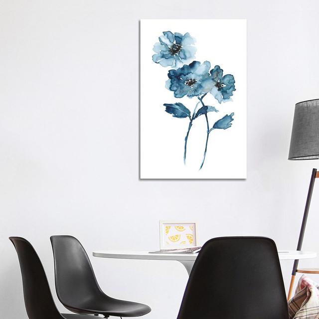 Blue Botanique II by Nan - Wrapped Canvas Gallery-Wrapped Canvas Giclée ClassicLiving Size: 101.6cm H x 66.04cm W x 1.91cm D on Productcaster.