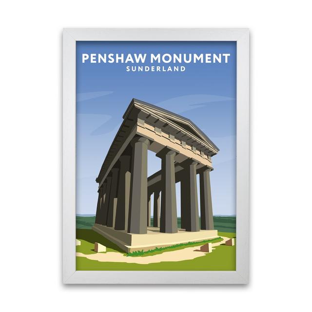 Penshaw Monument Sunderland by Richard O'Neill - Picture Frame Graphic Art Print on Paper 17 Stories Frame Option: White, Size: 42 cm H x 29.7 cm W on Productcaster.