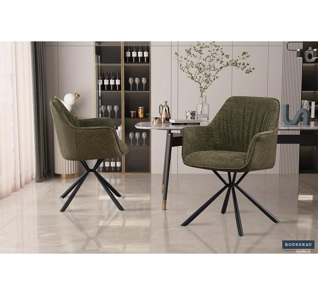 Lucie Polyester Armchair Rousseau Upholstery Colour: Green on Productcaster.