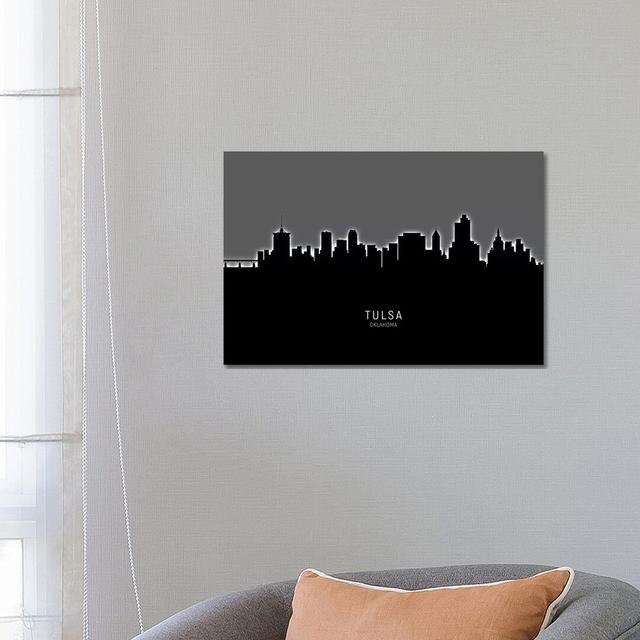 Tulsa Oklahoma Skyline by Michael Tompsett - Wrapped Canvas Print Latitude Run Size: 45.72cm H x 66.04cm W x 3.81cm D on Productcaster.