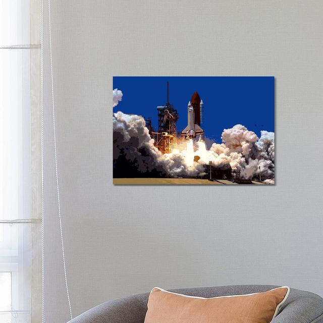 Into Outer Space by Unknown Artist - Wrapped Canvas Print ClassicLiving Size: 45.72cm H x 66.04cm W x 1.905cm D on Productcaster.