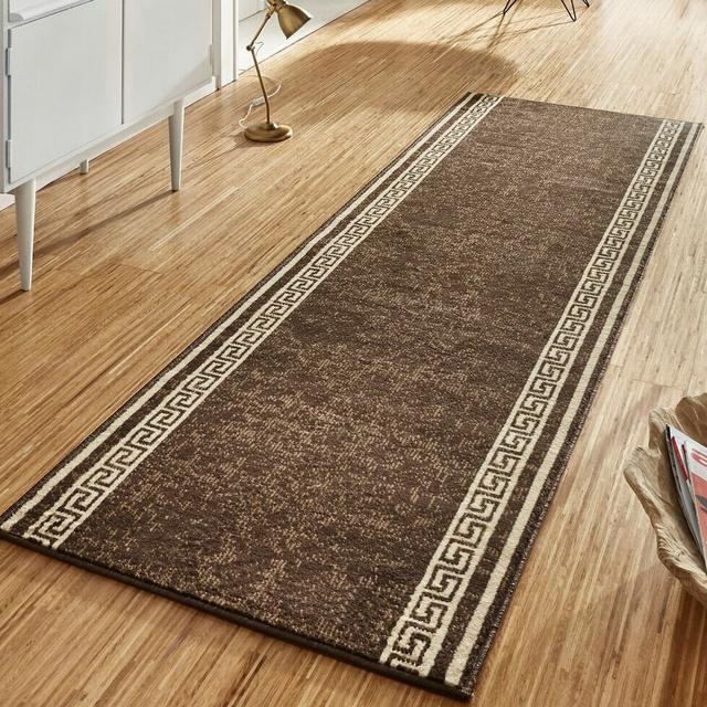 Basic Brown Rug Hanse Home Rug Size: Runner 80 x 450 cm on Productcaster.