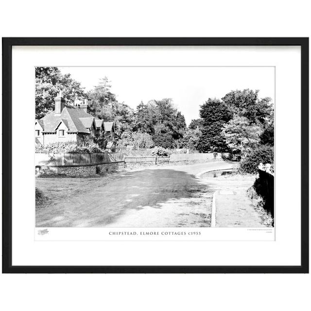 'Chipstead, Elmore Cottages C1955' by Francis Frith - Picture Frame Photograph Print on Paper The Francis Frith Collection Size: 45cm H x 60cm W x 2.3 on Productcaster.