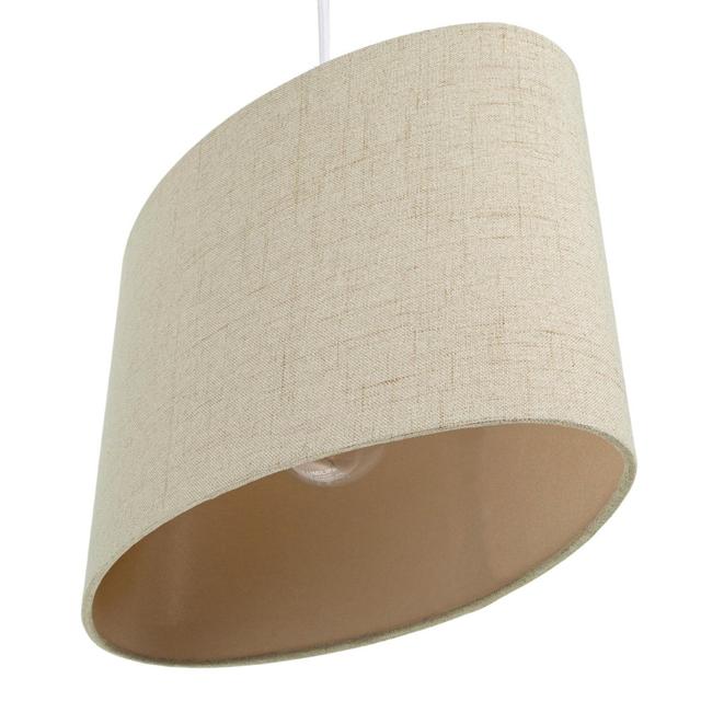 Ibiza 18cm H x 30cm W Linen Drum ( Screw On ) 17 Stories Colour: Taupe, Size: 18cm H x 29.5cm W x 16cm D on Productcaster.