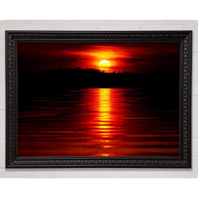 Red Lake Reflections - Single Picture Frame Art Prints Bright Star Size: 100cm H x 141.4cm W on Productcaster.