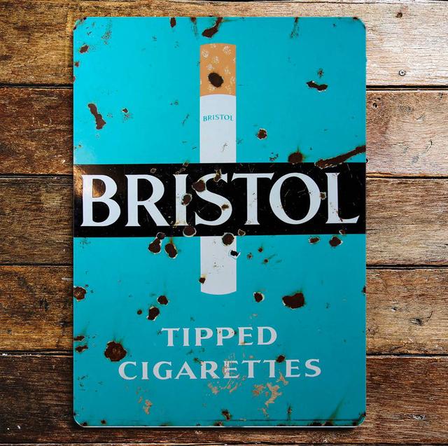 Bristol Cigarette Metal Advertising Wall Décor East Urban Home Size: 20cm H x 15cm W on Productcaster.