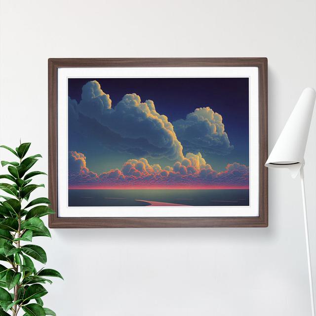 Clouds At Sunset Vol.4 - Single Picture Frame Print 17 Stories Frame Colour: Walnut, Size: 46cm H x 64cm W x 2cm D on Productcaster.