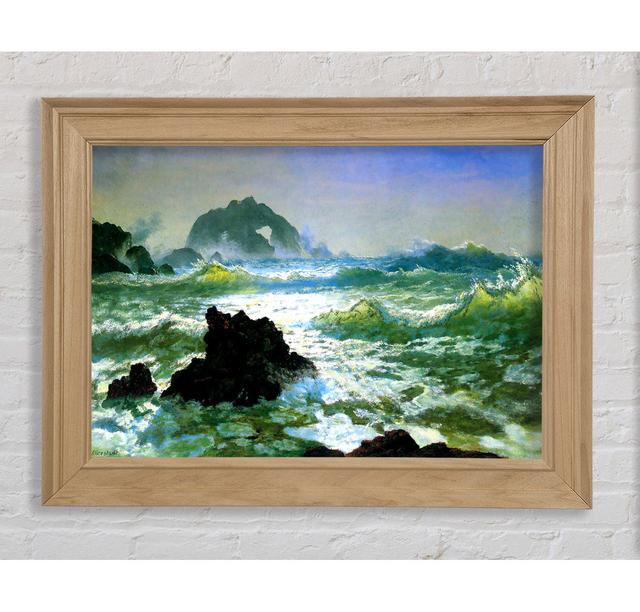 Bierstadt Seal Rock 2 - Single Picture Frame Art Prints Bright Star Size: 84.1cm H x 142.2cm W x 8cm D on Productcaster.