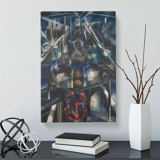 Brooklyn Bridge by Joseph Stella - Wrapped Canvas Painting East Urban Home Size: 50cm H x 35cm W x 3cm D on Productcaster.