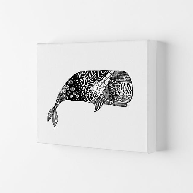 Whale by Carissa Tanton - Wrapped Canvas Graphic Art Print Highland Dunes Size: 59.4cm H x 84cm W x 4cm D on Productcaster.