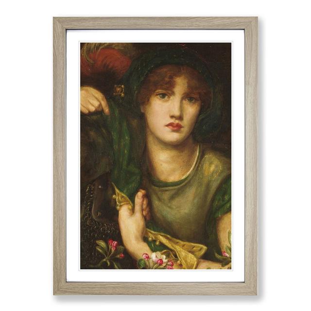 XX-A-3434X My Lady Greensleeves by Dante Gabriel Rossetti - Picture Frame Painting East Urban Home Size: 36cm H x 27cm W x 2cm D, Frame Option: Oak Fr on Productcaster.