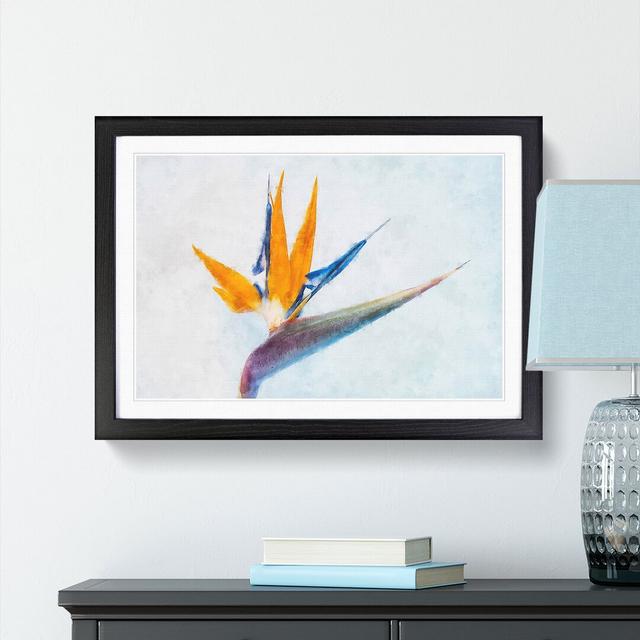 Bird Of Paradise Flower Painting East Urban Home Size: 45cm H x 33cm W x 2cm D, Format: Black on Productcaster.