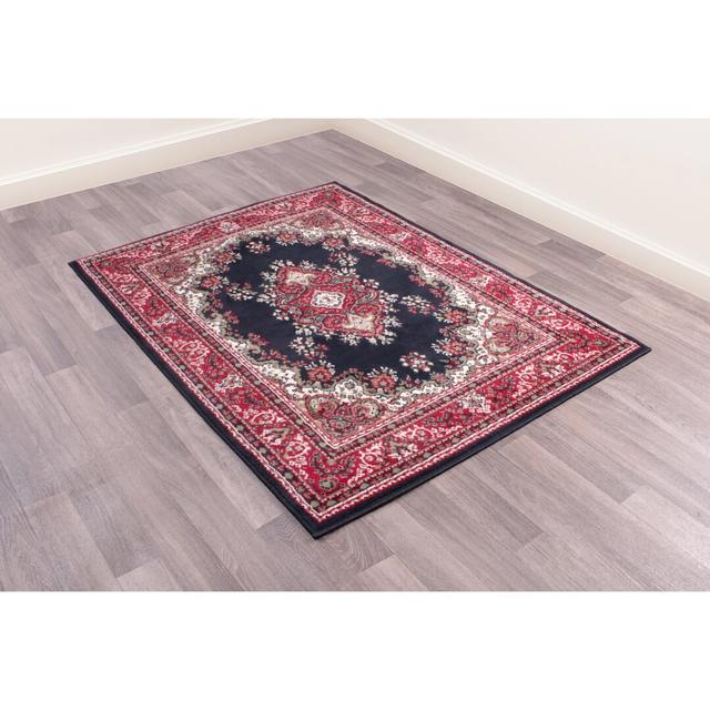 Nickelson Flatweave Pink/Black Rug World Menagerie Rug Size: Rectangle 120 x 160cm on Productcaster.