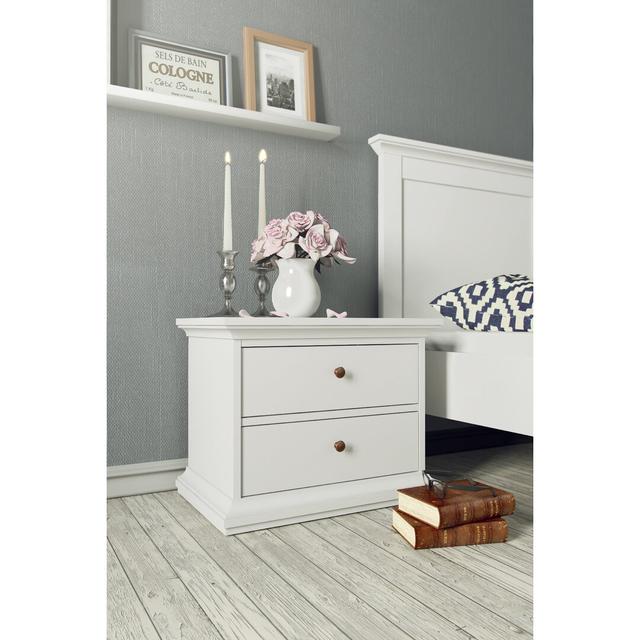 Haruki 2 - Drawer Nightstand in White Rosalind Wheeler on Productcaster.