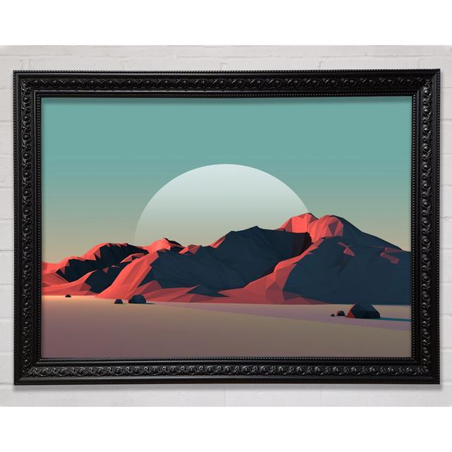 The Moon Over The Canyon Framed Print Union Rustic Size: 42cm H x 59.7cm W on Productcaster.