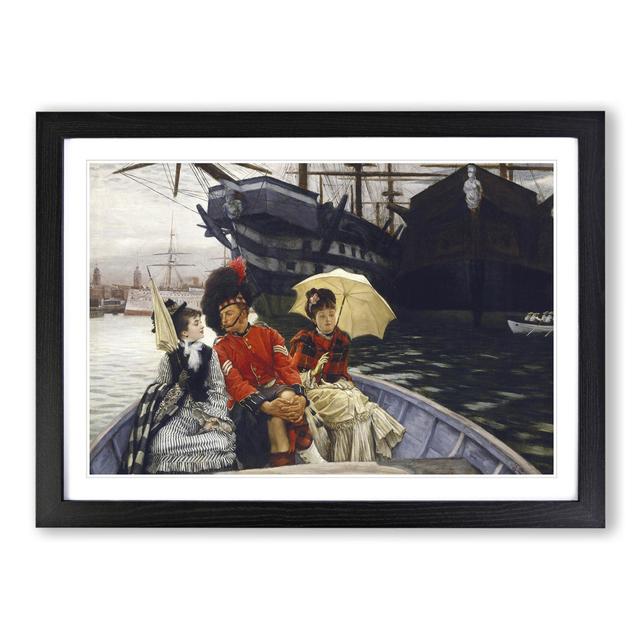 Portsmouth Dockyard by James Tissot - Picture Frame Painting East Urban Home Size: 48cm H x 65cm W x 2cm D, Frame Option: Black Framed on Productcaster.