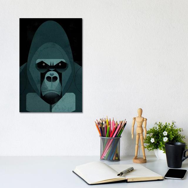 Gorilla by Dieter Braun - Print on Canvas World Menagerie Format: Wrapped Canvas, Size: 30.48cm H x 20.32cm W x 1.91cm D on Productcaster.