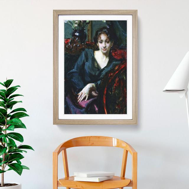 Isabella Stewart Gardner by John Singer Sargent - Picture Frame Painting East Urban Home Frame Option: Oak, Size: 65cm H x 48cm W x 2cm D on Productcaster.