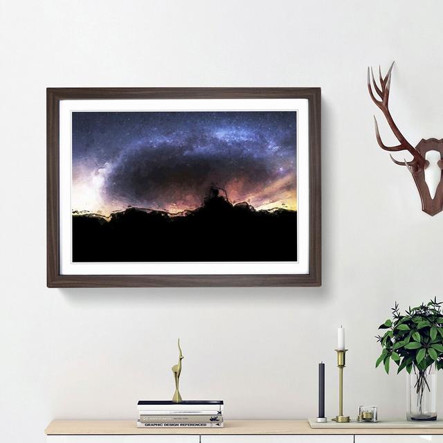 Stars Above Utah - Picture Frame Graphic Art Print East Urban Home Size: 48cm H x 65cm W x 2cm D, Frame Option: Walnut Framed on Productcaster.