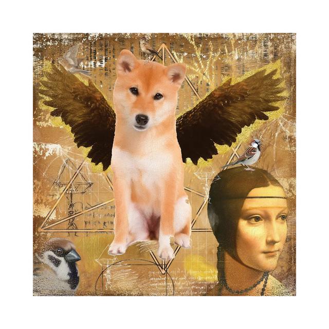 Red Shiba Inu Angel Da Vinci Maturi Size: 45.72cm H x 45.72cm W on Productcaster.